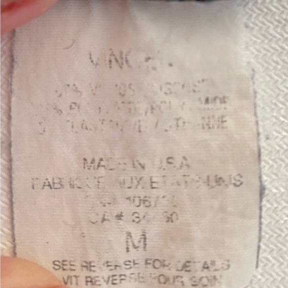 VINCE black leggings long stretch thick quality ankle slit M - Picture 6 of 7